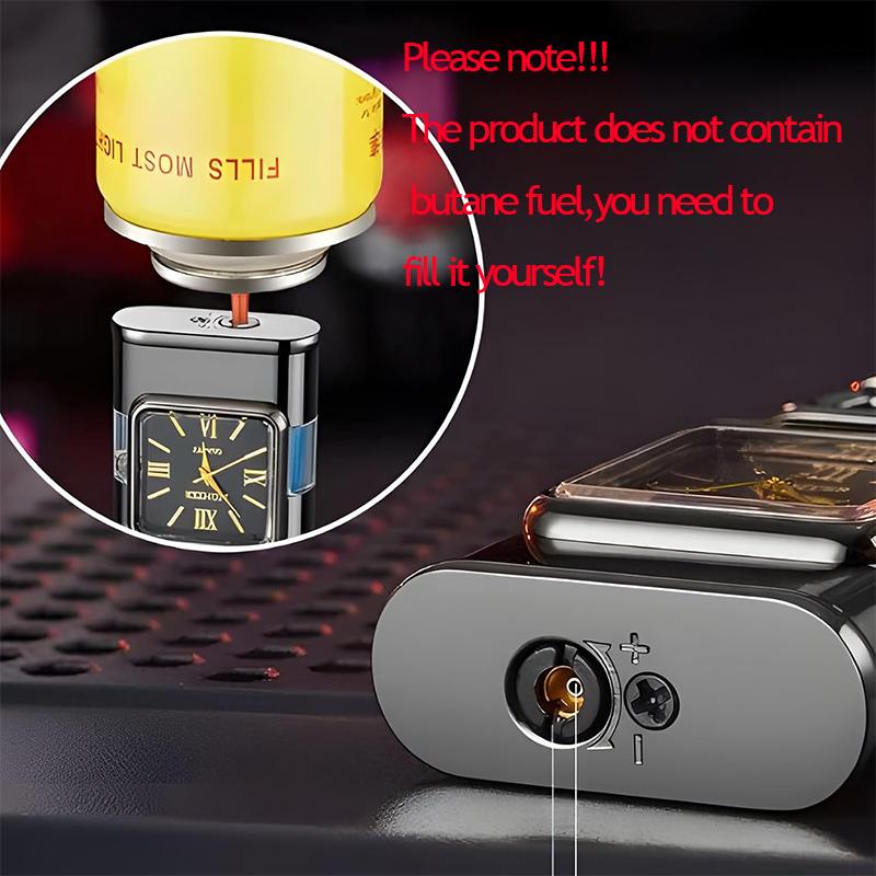 LighterFox Gun-shaped Head Dual Flame Windproof Lighter